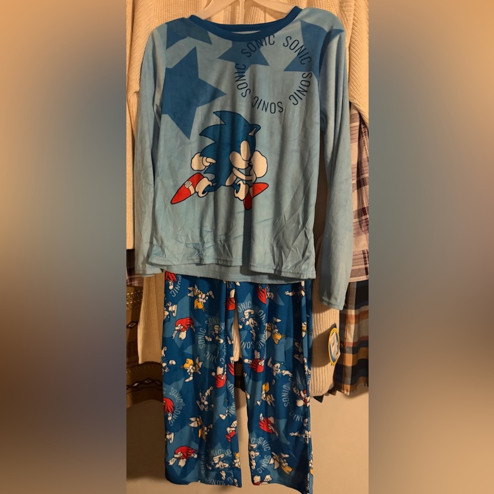 Sonic the Hedgehog Blue Kids Pajama Set